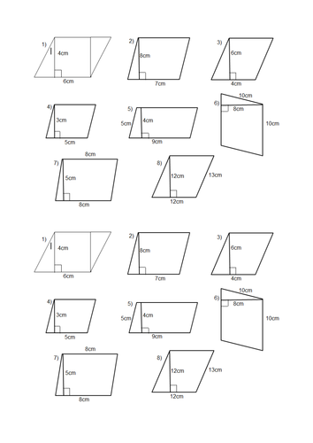 Printables Area Of Trapezoid Worksheet area of a parallelogram and trapezium lesson by jazzyfootsteps teaching resources tes