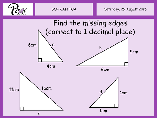 Printables Sohcahtoa Worksheet sohcahtoa trigonometry by piximaths teaching resources tes