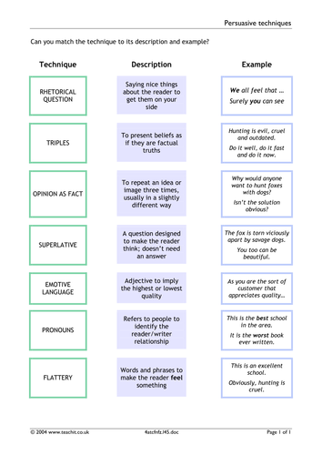 Persuasive Techniques - Barack Obama Bingo by PaulStaveley - Teaching