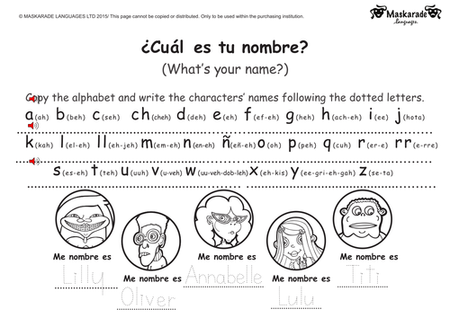 Worksheets Spanish Worksheets Greetings ks1 level 2 spanish greetings by maskaradelanguages teaching resources tes