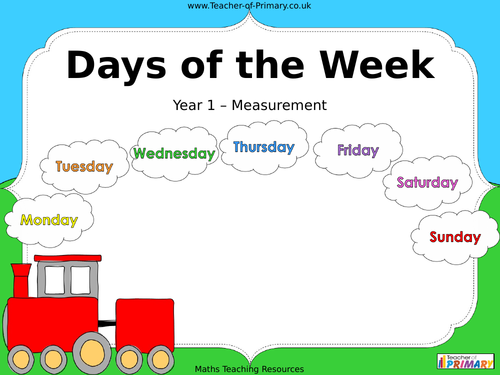Resultado de imagen de days of the week