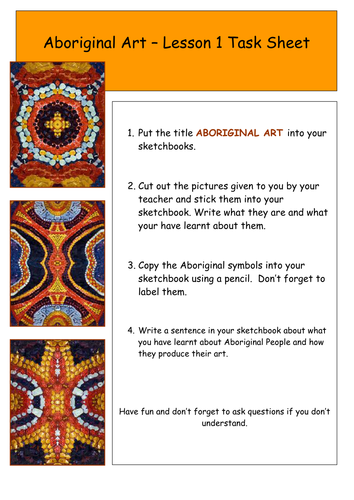 Aboriginal Art Year 7 by kirstyhuff - Teaching Resources - Tes