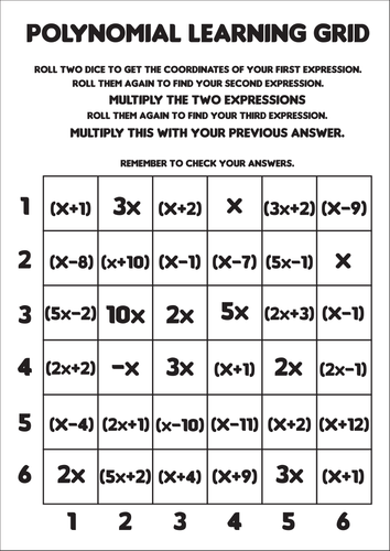 Expanding Polynomials by dooranran - Teaching Resources - Tes