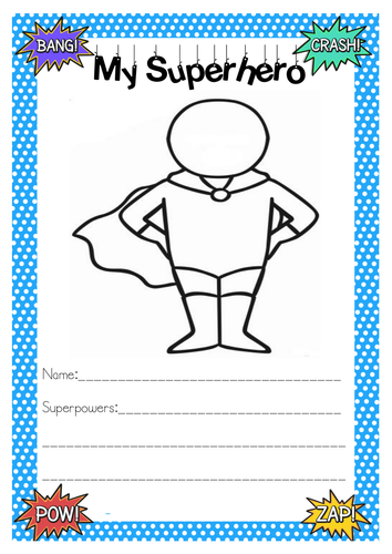 Superhero Activities by gemcorcor Teaching Resources Tes