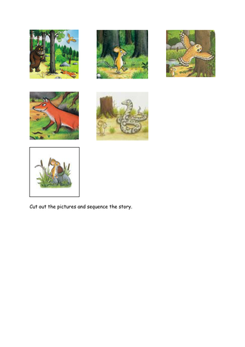 The Gruffalo sequencing by rachelclairekeenan - Teaching Resources - Tes