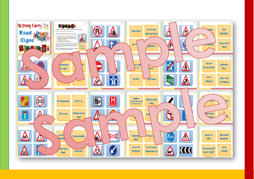 FLASHCARDS Series - Driving Theory ROAD SIGNS by grainge_uk - Teaching ...