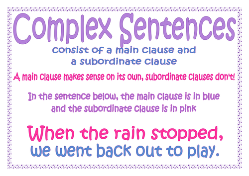 complex-sentences-main-and-subordinate-clause-by-lynellie-teaching