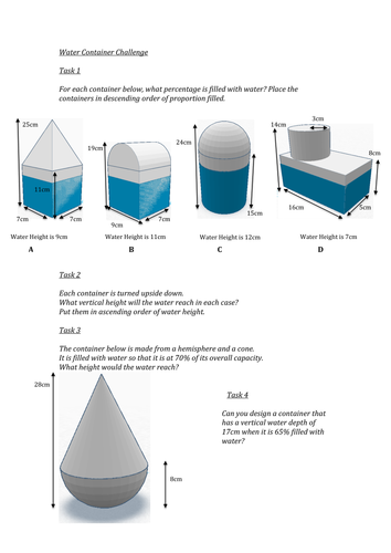 Volume Problem Solving Questions - Sphere, Cone, Cylinder, Cuboid