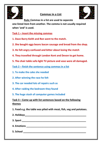 English Spag Worksheets Ks3