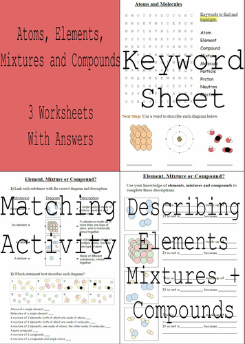 elements-compounds-and-mixtures-3-worksheets-answers-by-sci-guy-teaching-resources-tes