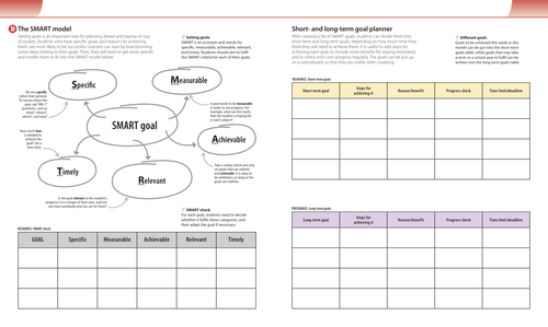 Study Skills Goal Setting Worksheet by claire_morrison - Teaching