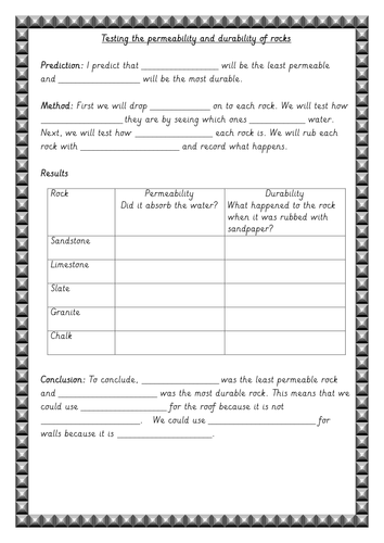 Investigating Permeability and Durability of Rocks by juliannebritton