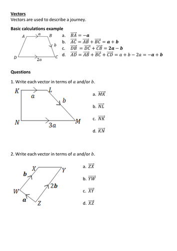 Vectors revision by Frazzled22 - Teaching Resources - Tes