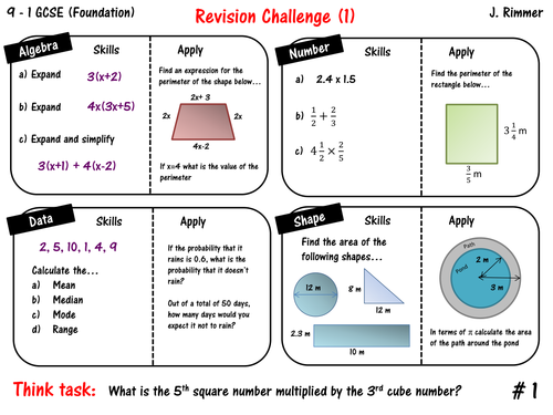 Gcse maths homework pack 3 higher tier answers