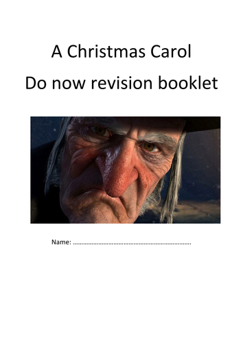 A Christmas Carol revision booklet by Becky_Peters - Teaching Resources - Tes