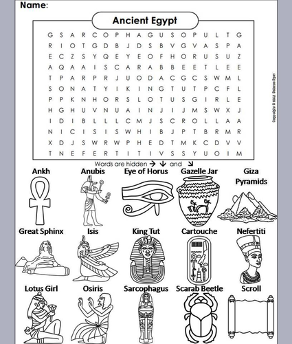 ancient-egypt-word-search-answers