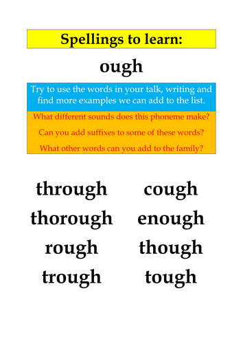 Image result for ough words