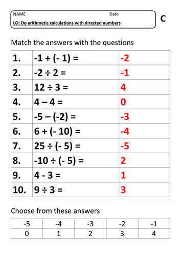 negative-numbers-four-operations-arithmetic-worksheet-three
