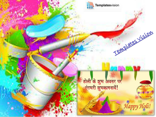 Holi PPT Presentation With Background Music By TemplatesVision 