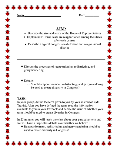 Worksheets Gerrymandering Worksheet primary law and legal studies teaching resources tes legislative branch the house of representatives worksheet