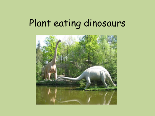types of dinosaurs that eat plants
