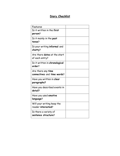 a-diary-writing-checklist-by-ljj290488-teaching-resources-tes