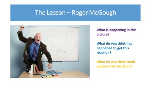 The lesson by roger mcgough essay 08 image