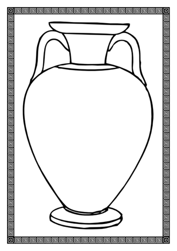 Greek Vase Template Printable