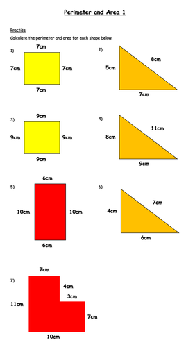 Calculating Area and Perimeter Worksheet (Year 6) by krisgreg30