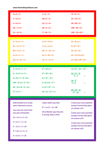 Secondary number teaching resources: Calculator use | TES