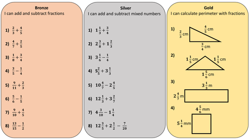 Adding And Subtracting Mixed Numbers Worksheet Tes