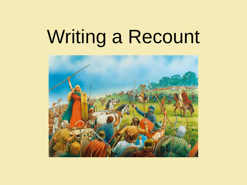 primary resources english writing a recount