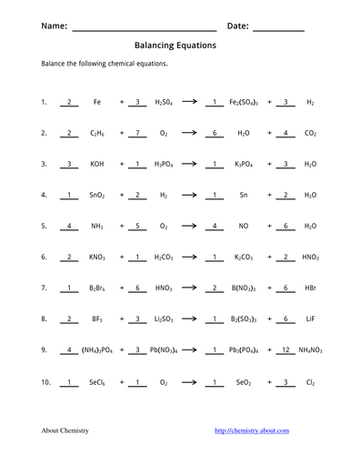 GCSE Intro to Balancing Equations by j_radford - Teaching Resources - Tes