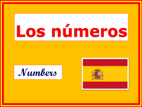 Primary Spanish Resources Numbers