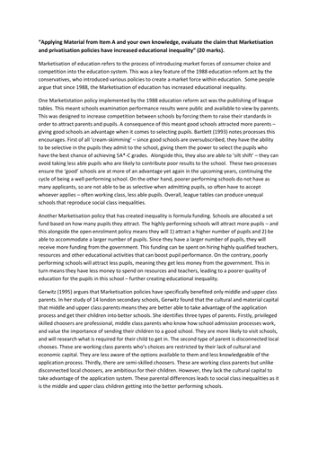Education policy essay
