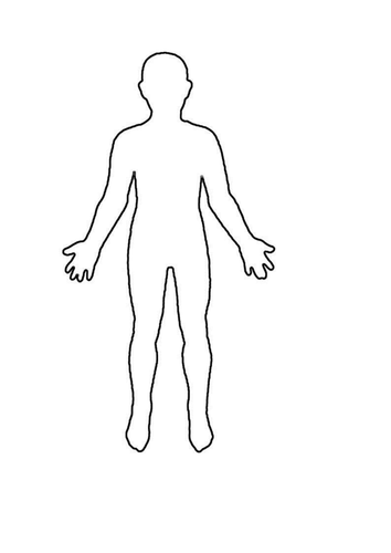 Line Art Ks1 : Human outline sheet by winni teaching resources tes