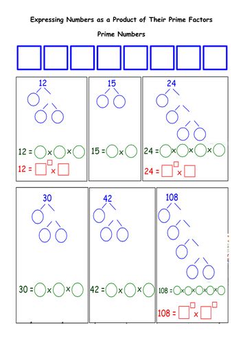 Expressing Numbers as a Product of Prime Factors by Maria_Gerrard