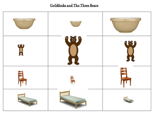 goldilocks and the three bears pdf