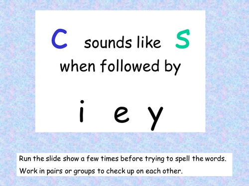 Words with soft C by coholleran - Teaching Resources - Tes