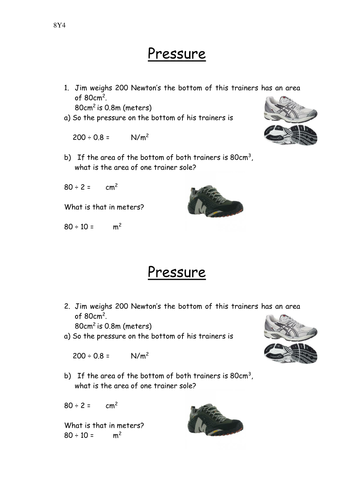 pressure, forces (low ability) by missbedford - Teaching Resources - Tes