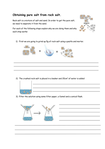 Purifying rock salt by rmr09 - Teaching Resources - Tes