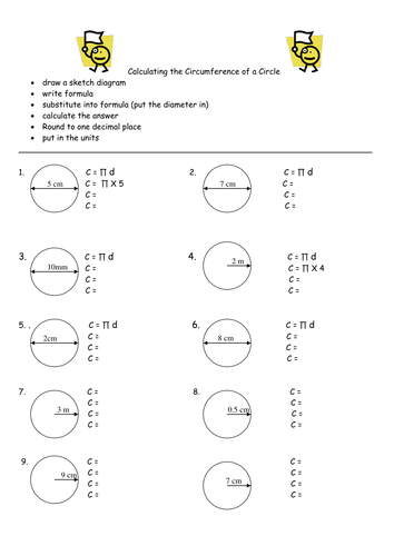 Worksheets Circumference And Area Of Circles Worksheet circumference of circles easy worksheet ks3 by kctr teaching resources tes
