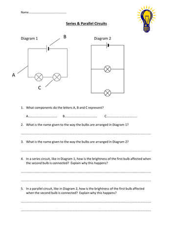 Worksheet Refraction Worksheet Ks3 series parallel circuits worksheet by edp10ch teaching resources tes