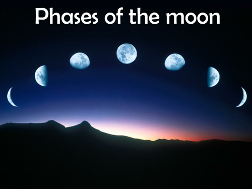 Phases of the moon by brynmarshall - Teaching Resources - Tes