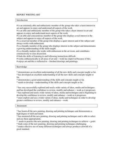 essay comments bank