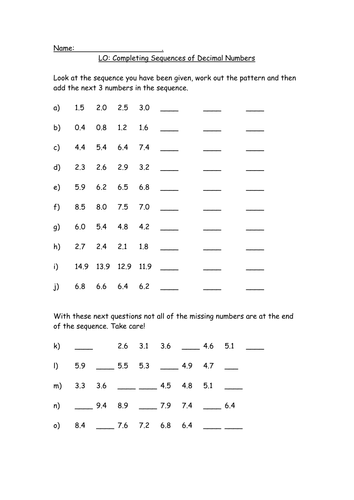 decimal-sequences-by-saz0885-teaching-resources-tes-kindergarten-counting-worksheets