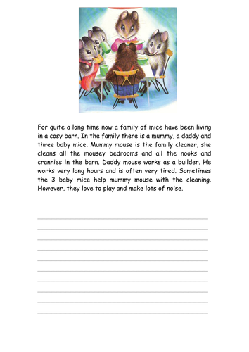 Year 2 how to write a story picture