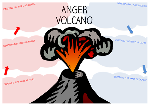Anger Volcano Worksheet by starfish1954 - Teaching Resources - Tes