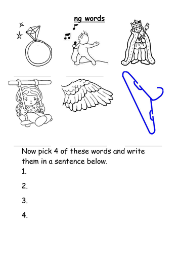 Ng Words Worksheet By Groovechik Teaching Resources Tes 2967