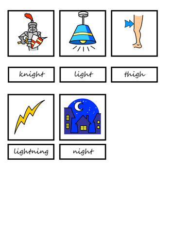 igh word and picture match by teresa1978 - Teaching Resources - Tes